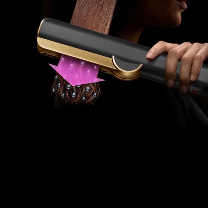 Actual product image Dyson Airstrait hair straightener Onyx Gold (Straightening iron)