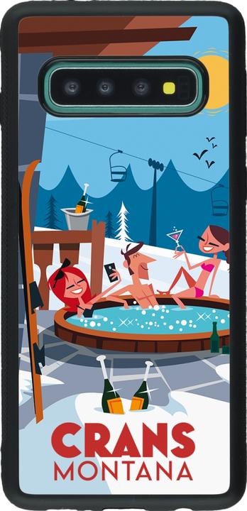 Immagine prodotto PhoneLook Coque Silicone rigide noir Crans-Montana Mountain Jacuzzi (Samsung Galaxy S10)