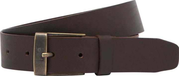 Lee Leather Belt Logo Buckle