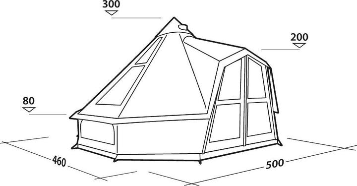 Actual product image Robens Settler Sky (Dome tent, 26.30 kg, 9+ people)