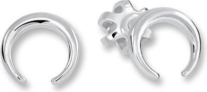 Brilio Silver - Silver crescent earrings 431 001 02797 04