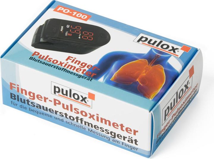 Image du produit Pulox Oxymètre de pouls PO-100 Solo en noir