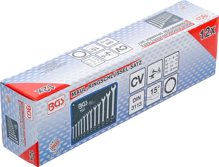 Productafbeelding BGS Combinatiesleutelset (22 mm, 8 mm, 10 mm, 14 mm, 11 mm, 7 mm, 12 mm, 19 mm, 17 mm, 20 mm, 13 mm, 6 mm, 9 mm)
