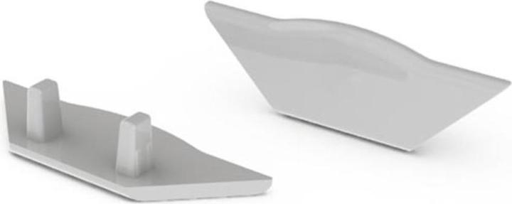 LEDsON Abs end cap for Led profile 'Alu-Corner' - Without cable hole - Grey