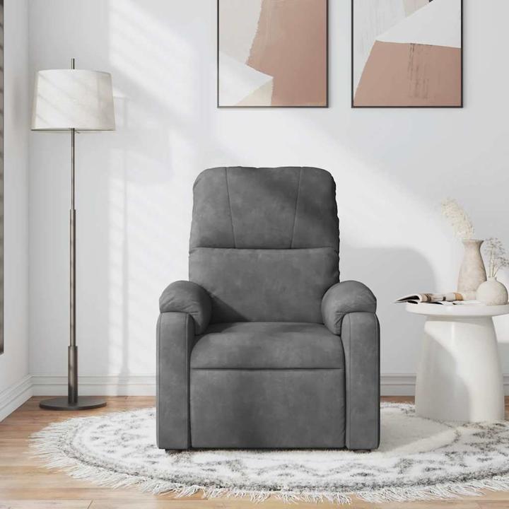 Actual product image VidaXL Massage chair dark grey microfibre fabric, colour