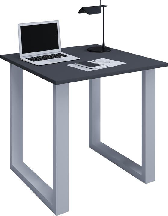 Immagine prodotto VCM Scrivania in legno Lona U Alu Argento (80 x 80 x 76 cm)