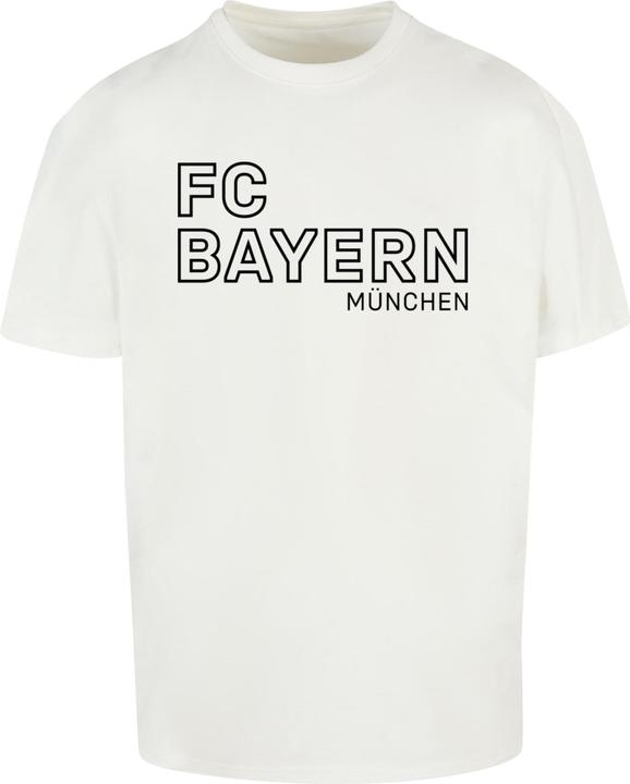 Actual product image FC Bayern München Logo Vertical Heavy Oversized Tee - 115359 (L)