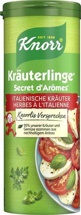 Produktbild Knorr Kräuterlinge Italienische Kräuter, Gewürz Streuer zum Würzen von Salat, Pasta & Pizza (81 g)