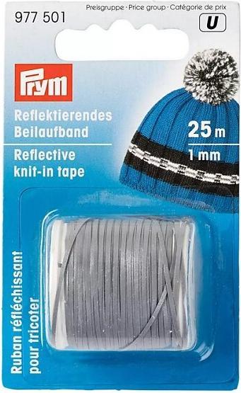 Actual product image Prym Reflective supplementary yarn Reflex 0.5 mm, card 50 m
