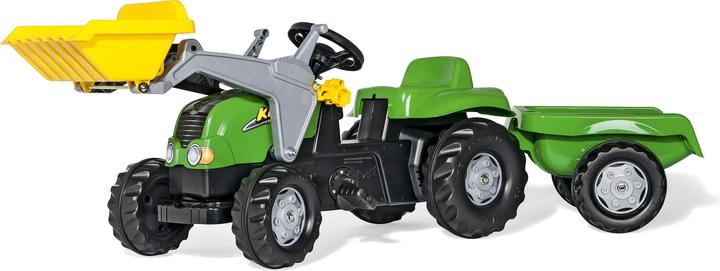 tracteur rollyKid-X avec chargeur et remorque