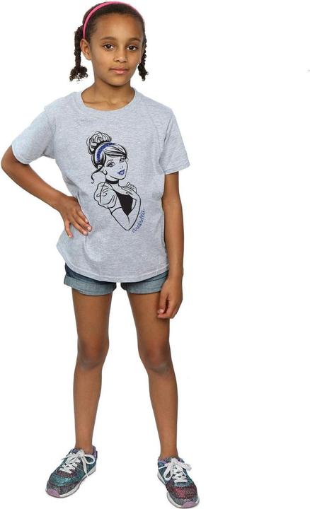 Immagine prodotto Disney Princess Cinderella Glitter Maglietta Ragazze (128)