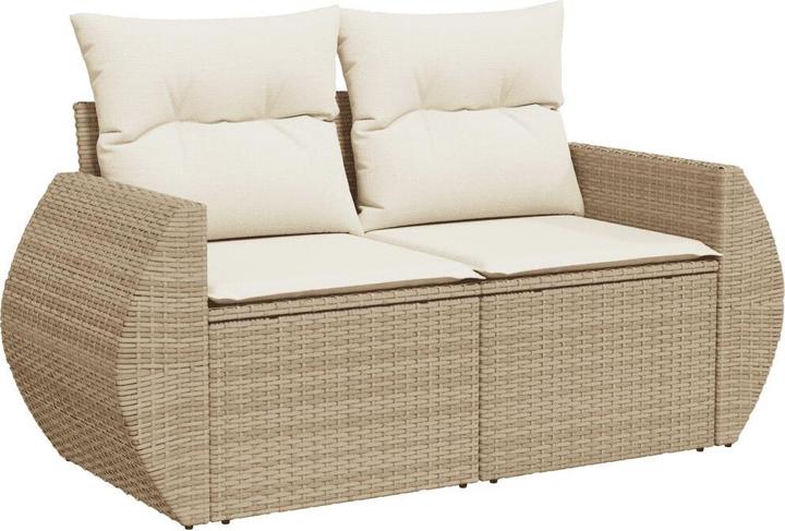Produktbild VidaXL Gartenmöbel Sofa Garnitur Gartengarnitur Garten Sitzgruppe 9-tlg. Beige