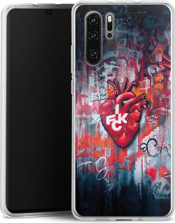 Produktbild DeinDesign Silikon Hülle für Huawei P30 Pro Handyhülle Case Smartphone Schutzhülle 1. FC Kaiserslautern 1. (Huawei P30 Pro)