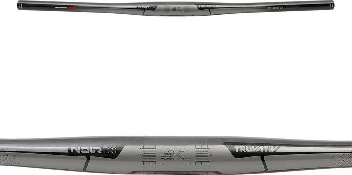 Image du produit Truvativ Flatbar Noir T30, 31.8mm, 10° BackSweep, 700mm, Carb (31.80 mm)