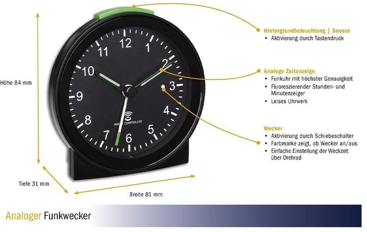 Actual product image TFA Radio alarm clock