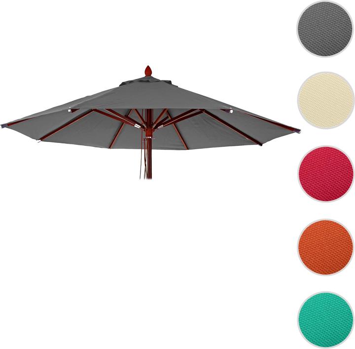 Produktbild Swisshandel24 Bezug für Gastronomie Holz-Sonnenschirm, Sonnenschirmbezug Ersatzbezug, rund Ø4m Polyester 3kg - ant (4 m)