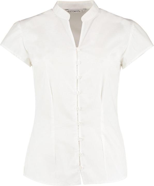 Kustom Kit Continental Bluse Kurze Ärmel