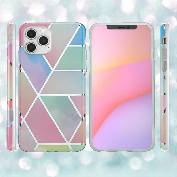 Image du produit Cadorabo Couverture IMD TPU Marbre coloré (Apple iPhone 12, Realme 12 Pro+)