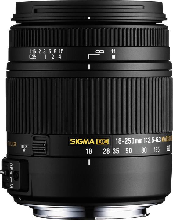Sigma 18-250mm, f/3.5-6.3 DC Makro OS HSM, Canon EF-S (Canon EF-S, APS-C / DX)