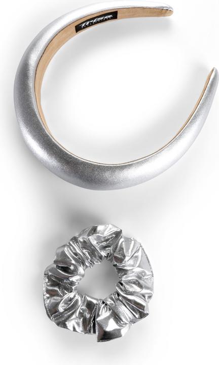 Trisa Fashion Glam Haarreif und Scrunchie silber