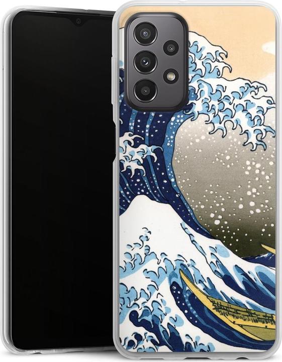 Produktbild DeinDesign Slim Case für Samsung Galaxy A23 5G Silikon Hülle Ultra Dünn Handyhülle Die grosse Welle vor (Samsung Galaxy A23 5G)