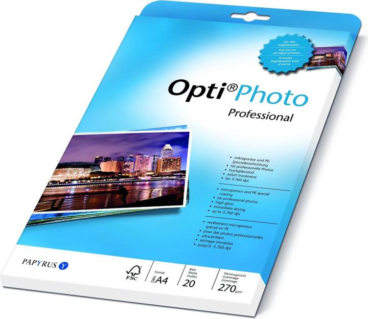 Immagine prodotto Papyrus Opti Photo Professional, 20 fogli (270 g/m², A4, 20 x)