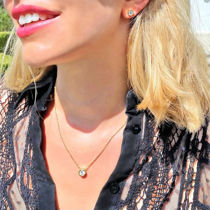Immagine prodotto Candy Collana Sheer Bliss, argento 925, placcato oro (Placcato oro 18k, Argento 925, 42 cm)