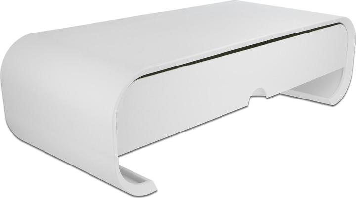Delock 18324 Supporto da tavolo per schermo piatto indipendente bianco