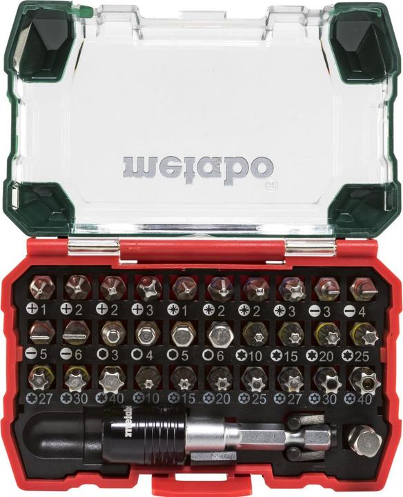 Actual product image Metabo Bit-Box "SP" (32 pieces) (Cross Phillips PH M1, Cross Phillips PH M2, Cross Pozidriv PZ M1, Cross Pozidriv PZ M2, Cross Phillips PH M3, Cross Pozidriv PZ M3)