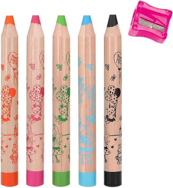 Produktbild Depesche Princess Mimi - Coloured Pencils & sharpener - ( 0412181 ) (Mehrfarbig, 5 x)
