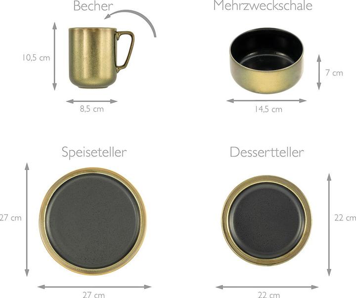 Produktbild CreaTable Modern Industrial (16 Stück)