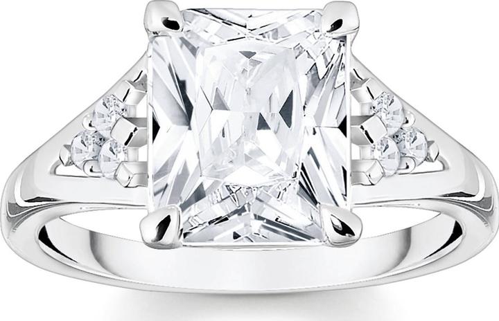Produktbild Thomas Sabo Ring Weisser Stein Silber (54, 925 Silber)