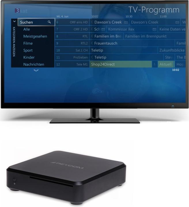 Actual product image Reycom REC 100C Windows 8.1 MediaCenter, DVD player, 2x DVB-C (320 GB, DVB-C)