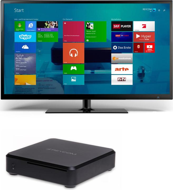 Actual product image Reycom REC 100C Windows 8.1 MediaCenter, DVD player, 2x DVB-C (320 GB, DVB-C)