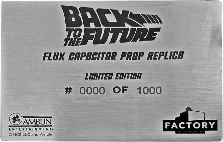 Produktbild Factory Entertainment Zurück in die Zukunft Flux Kompensator Limited Edition