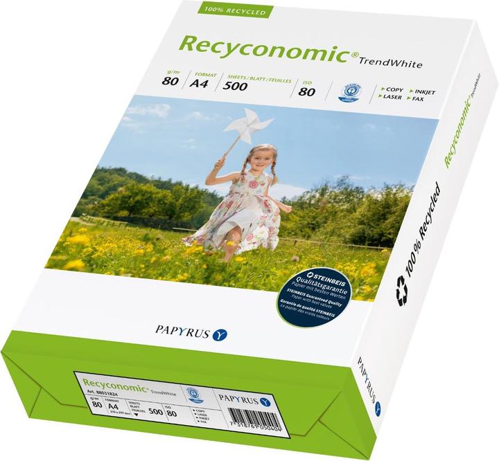 Papyrus Recyconomic, from 5 pieces (80 g/m², 500 x, A4)
