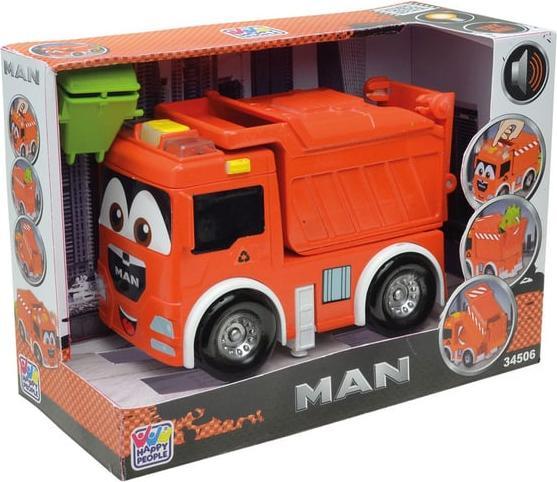 Produktbild Happy People MAN Kids Müllwagen 13cm Licht Sound Funktion