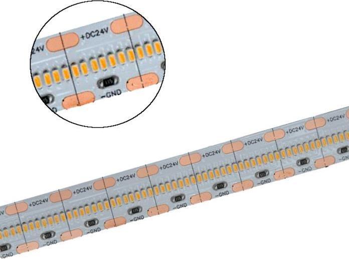 Actual product image V-TAC VT2110 LED Strip 700 LEDs 24V IP20 4000K CRI90 Real Colour Series 5m (Neutral White, 500 cm, Indoor)