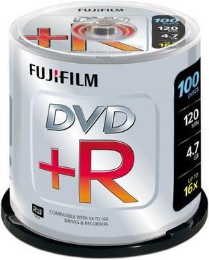 Actual product image Fujifilm DVD+R, 4.7GB, 16x, Spindle (100 x)