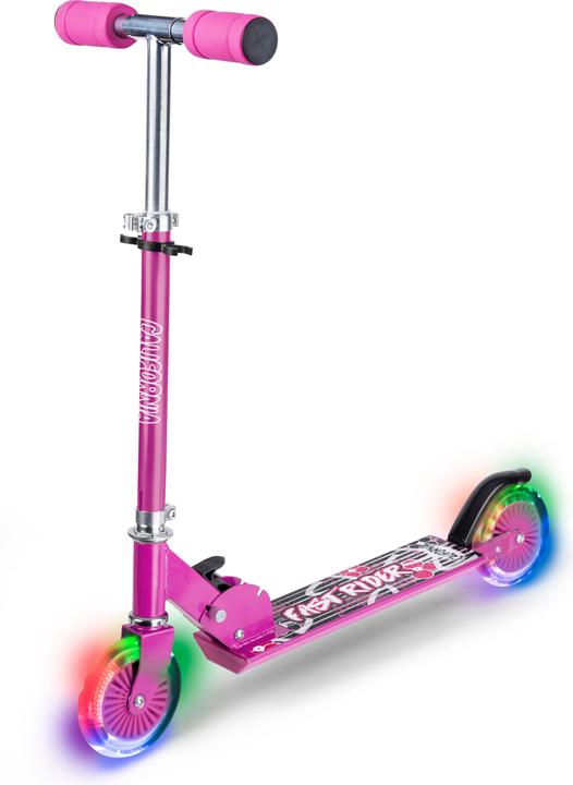 California - Pink scooter with LED lights (83154)