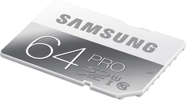 Actual product image Samsung Pro SDXC (64 GB, SDXC, U1, UHS-I)