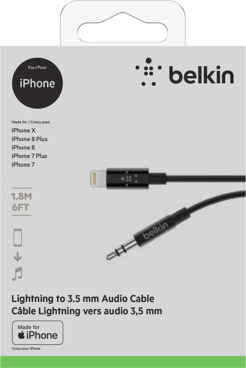 Actual product image Belkin Charge/Sync Cable (1.20 m, Lightning)