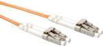Actual product image 1 meter LSZH Multimode 62.5/125 OM1 fiber patch cable duplex with LC connectors (1 m)