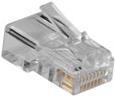 Actual product image RJ11 (6P/4C) modulaire connector for round cable with stranded conductors. Unit: Bag 25 pcs
