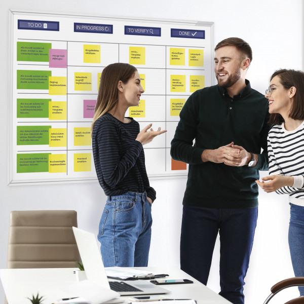 Image du produit Magnetoplan SCRUM BOARD - Tableau blanc XL-Set (180 x 120 cm)