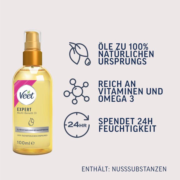 Immagine prodotto Veet Olio per il corpo Multi Benefit 100 ml (100 ml, 1 x, 113 g)