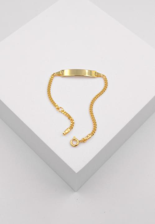 Image du produit Muau Bracelet plaquette (14 cm, Or jaune 750/18K)
