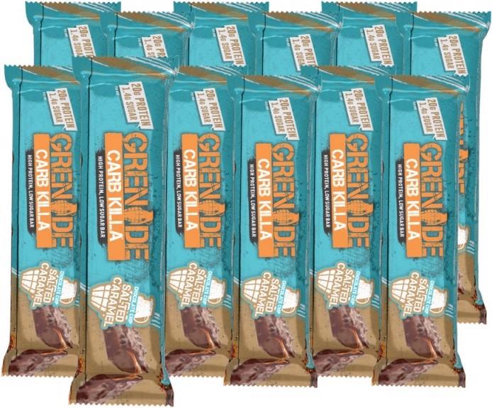 Actual product image Grenade Carb Killa Chocolate Chip Salted Caramel Protein Bar (12x60g) (Caramel, Nougat, Chocolate, 12 pcs., 810 g)
