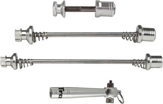 Actual product image Messingschlager Tranz-X Schnellspanner mit Diebstahlschutz Silber