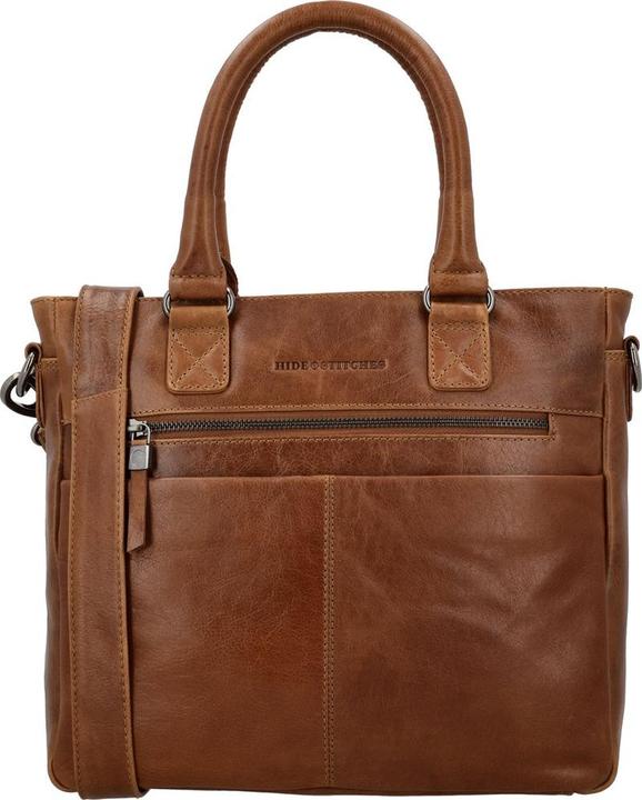 Immagine prodotto Micmacbags Hide & Stitches Porto Handtasche - Brown - 100% Leder